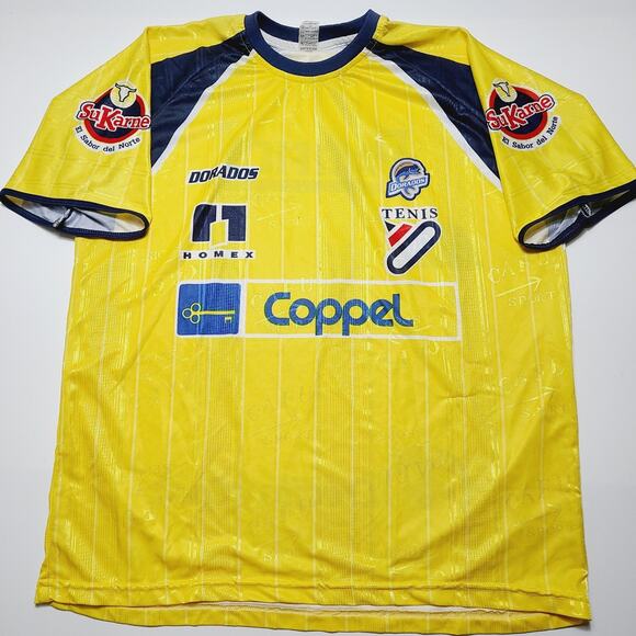 Dorados de Sinaloa Soccer Jersey Men's L/XL 90's Mexican Futbol - Picture 1 of 9